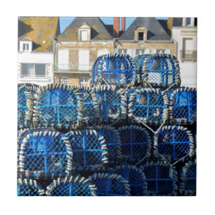 Lobster pot at Le Croisic in France Ceramic Tile