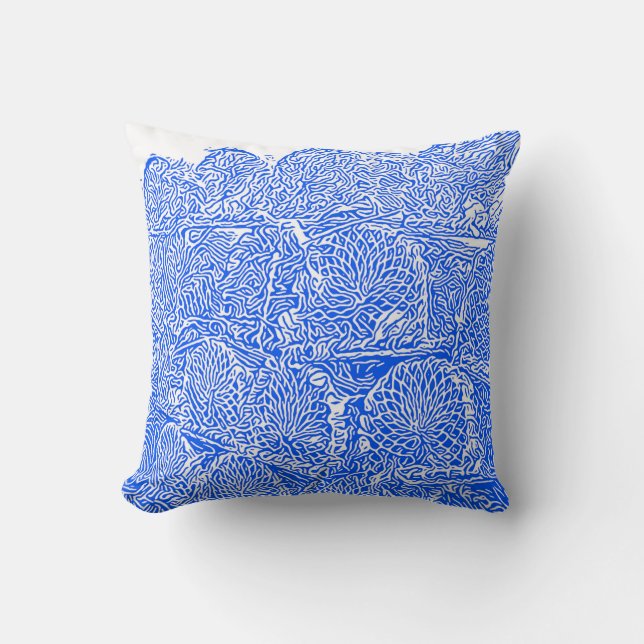 Lobster Pot Illustration - Light Reverse  Throw Pillow (Front)