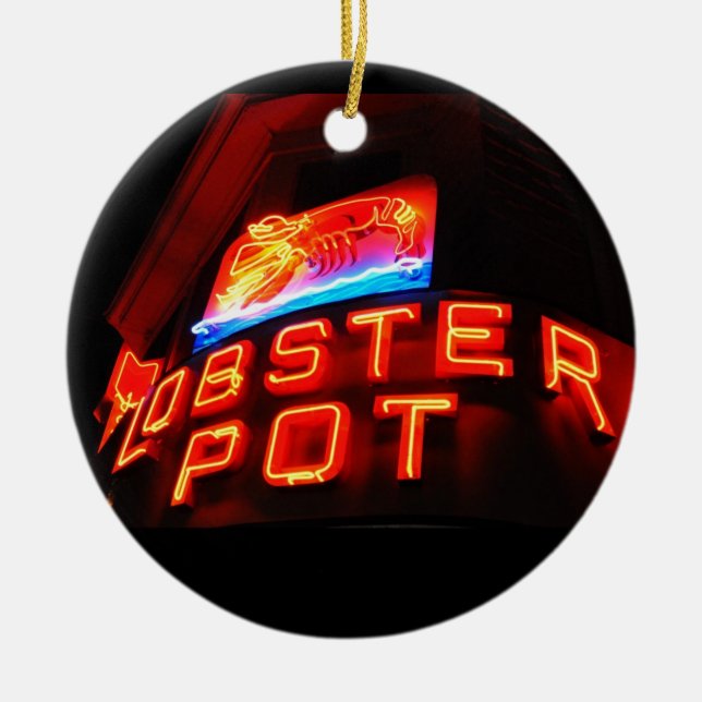 Lobster Pot Ornament Ptown (Front)