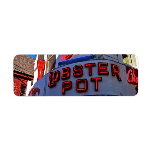 Lobster Pot Return Address Label
