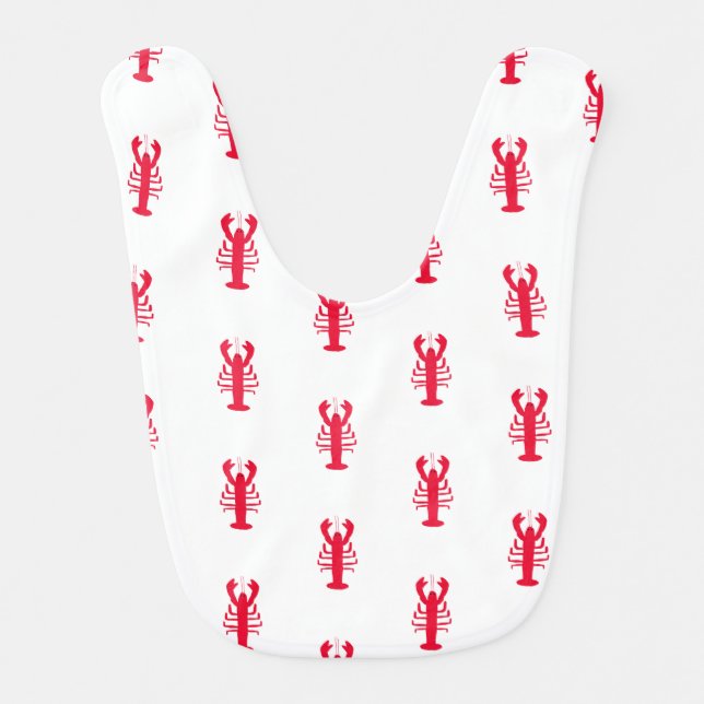 Lobster Print Bib (Front)