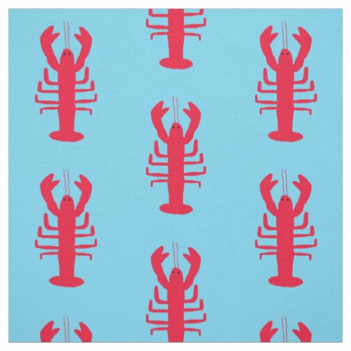 Lobster Print Fabric