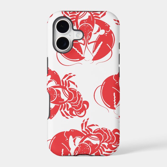lobster print iphone case (Back)