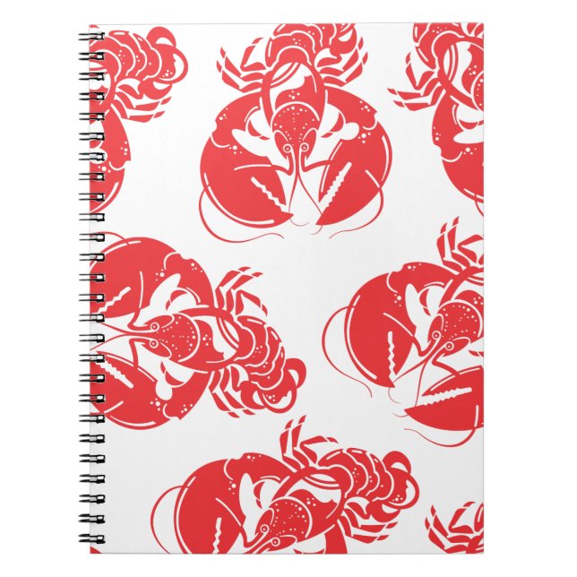 lobster print notebook (Front)