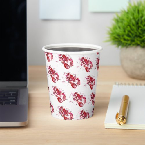 Lobster Print Paper Cups