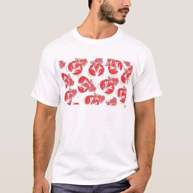 lobster print T-Shirt (Front)