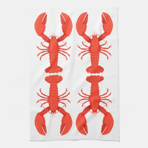 Lobster Quartet Kitchen Towel