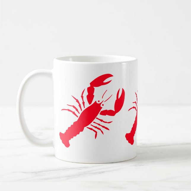 Lobster Red Love 4Meg Coffee Mug (Left)