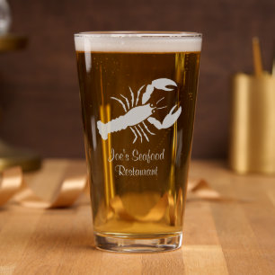 Lobster Red Restaurant Hand Sanitizer Packet Pint Glass