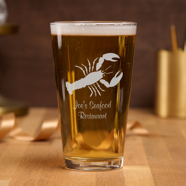 Lobster Red Restaurant Hand Sanitizer Packet Pint Glass (Party)