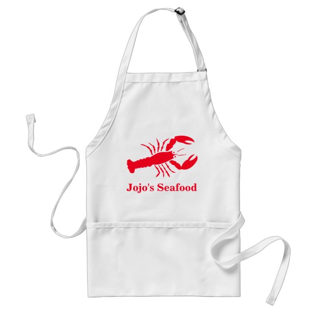 Lobster Red (Restaurant Name, etc.) 4Jojo Adult Apron (Front)