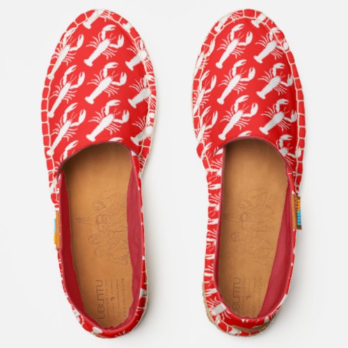 Lobster Red White Seafood 4Carly Espadrilles