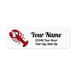 Lobster Return Address Label