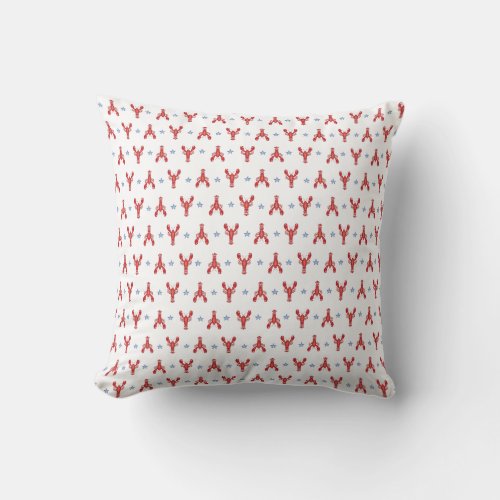 Lobster Roll Lobster Shack Beach House Nautical  Throw Pillow