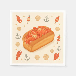 Lobster Roll — Maine specialty retro USA Napkins