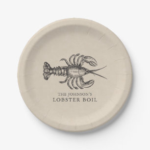 Lobster   Seafood Boil Custom Paper Plates