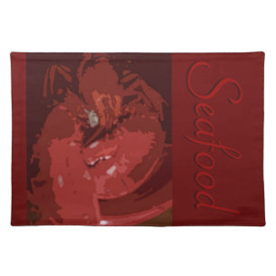 Lobster Seafood Graphics Photography Placemat