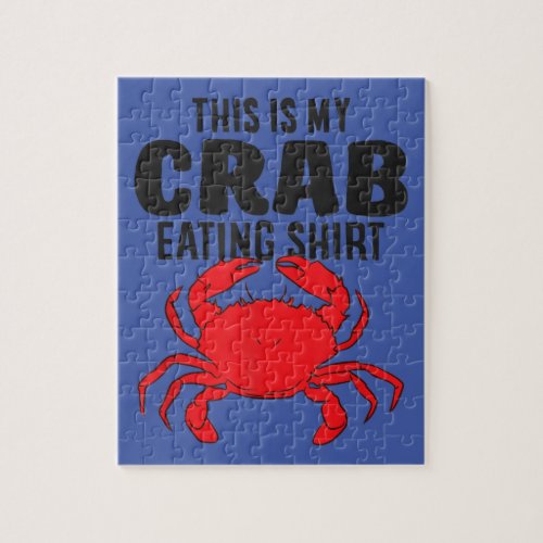 Lobster Seafood This Is My Crab Eating Gift Lover Jigsaw Puzzle