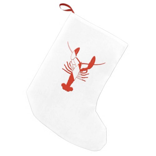 Lobster Shaped Scuba Dive Flag Christmas Stocking