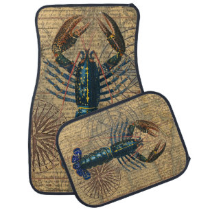 Lobster Shellfish Seafood Maine Classic Ocean Car Floor Mat