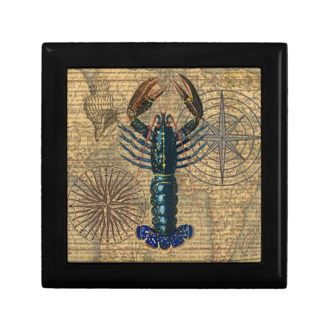 Lobster Shellfish Seafood Maine Classic Ocean Gift Box (Front)