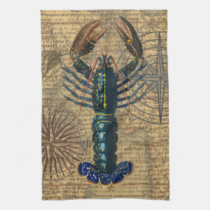 Lobster Shellfish Seafood Maine Classic Ocean Kitchen Towel