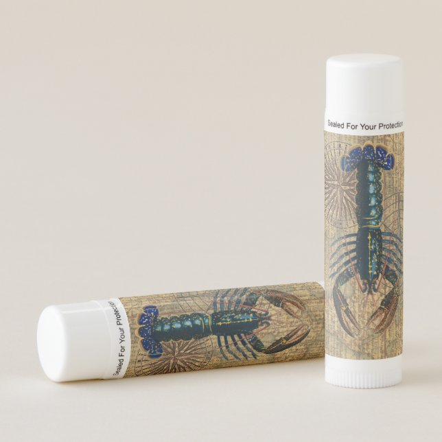 Lobster Shellfish Seafood Maine Classic Ocean Lip Balm (Front)