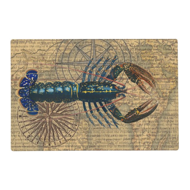 Lobster Shellfish Seafood Maine Classic Ocean Placemat (Front)