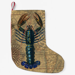Lobster Shellfish Seafood Maine Classic Ocean Small Christmas Stocking