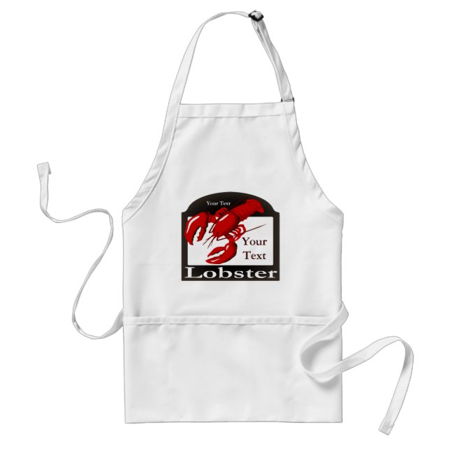 Lobster Sign Template Apron (Front)