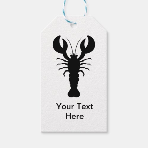 Lobster Silhouette Gift Tags