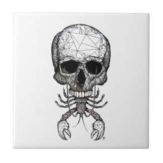Lobster Skull Ceramic Tile