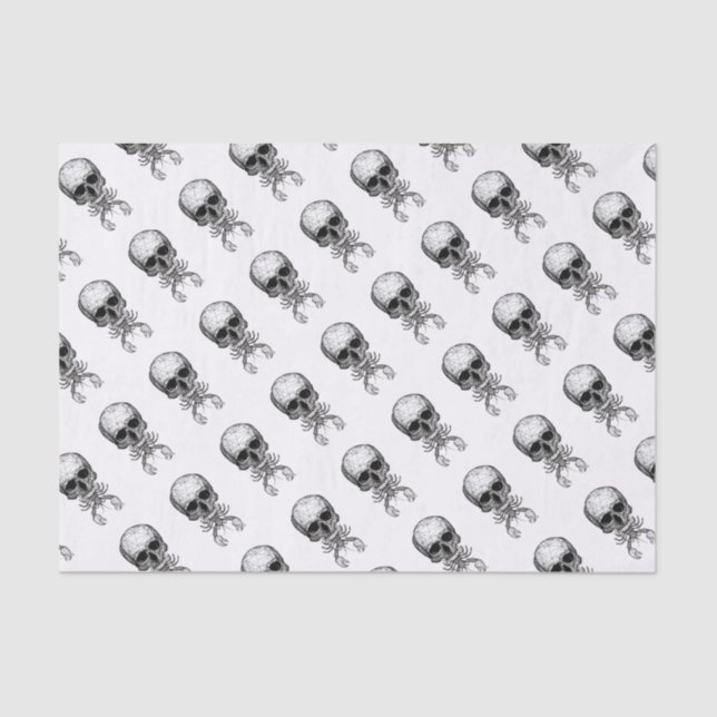 Lobster Skull Tissue Paper (Front)