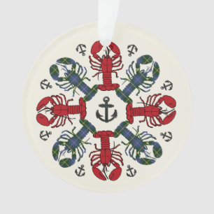 Lobster Snowflake Anchor N.S. Christmas ornament