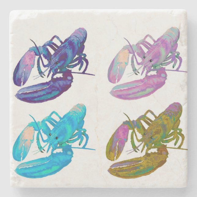 Lobster Stone Coaster (Front)