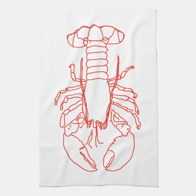 Lobster Tea Towel (Vertical)