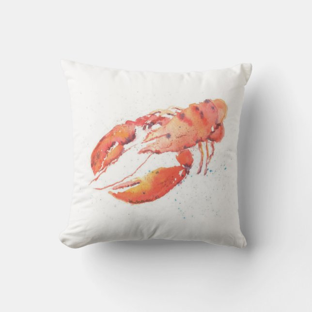 Lobster Throw Pillow (Front)