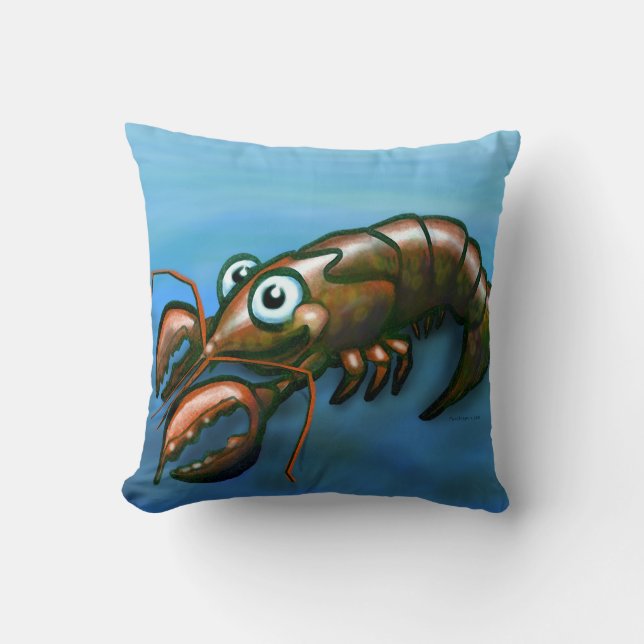 Lobster Throw Pillow (Front)
