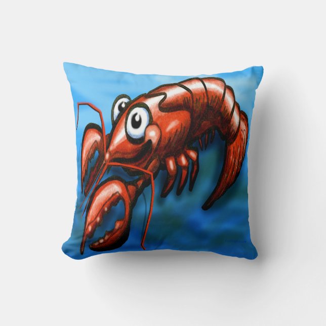 Lobster Throw Pillow (Front)