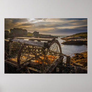 Lobster Trap at Peggy's Cove, Nova Scotia, Canada Poster