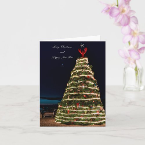 Lobster Trap Christmas Tree 2021 Holiday Greeting  Card