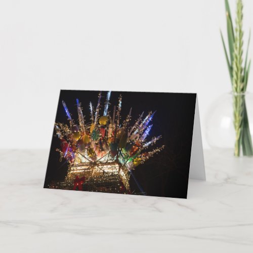 Lobster Trap Christmas Tree Holiday Card