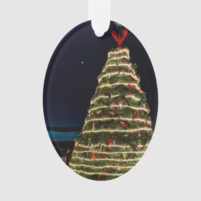 Lobster Trap Christmas Tree Ornament (Front)
