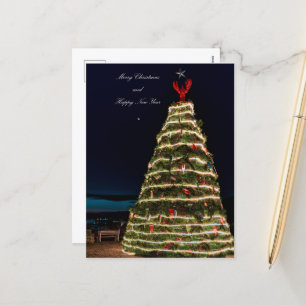 Lobster Trap Christmas Tree Rockland ME Postcard