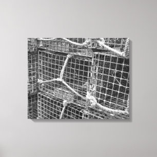 Lobster Trap Stack Canvas Print