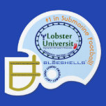 Lobster U BLUESHELLS™ Submarine Football Yard Sign