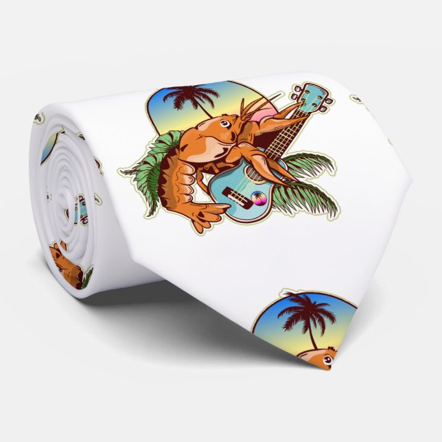 Lobster ukulele neck tie (Rolled)