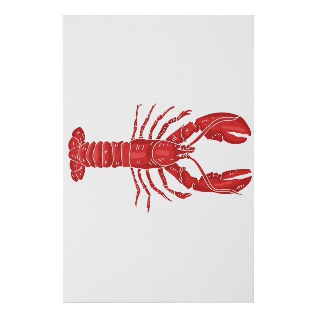 Lobster Vector Faux Canvas Print (Front)
