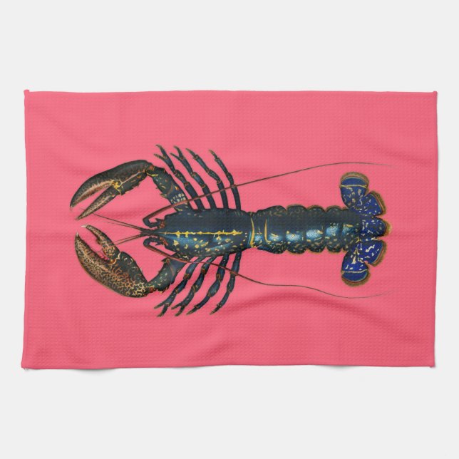 Lobster - Vintage design Kitchen Towel (Horizontal)