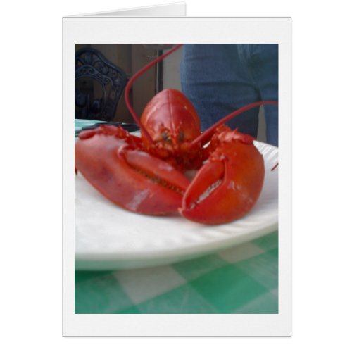 LOBSTER WALKS INTO A RESTURANT ALL OCCASION CARD
